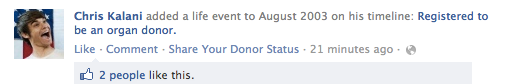 Organ Donation: Newsfeed