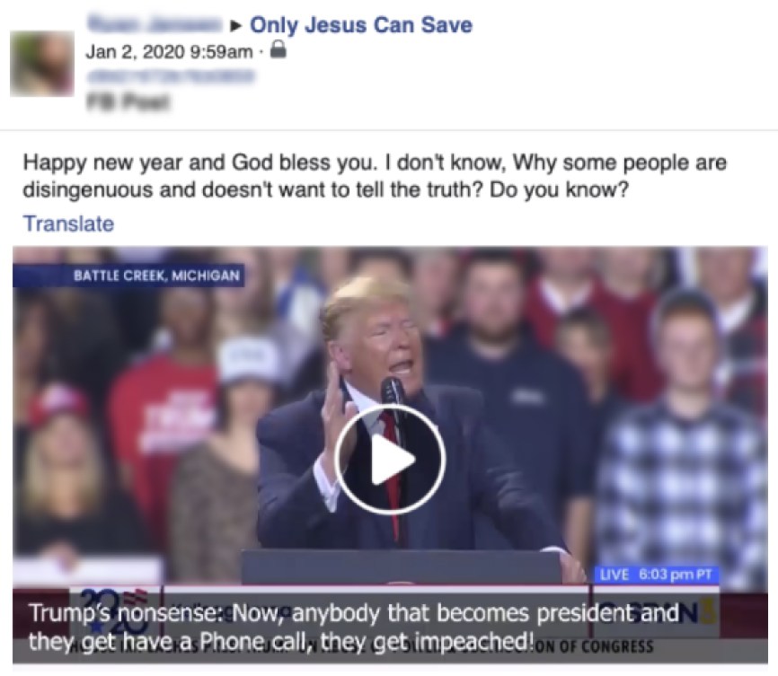 Screenshot of content posted by some of these Pages