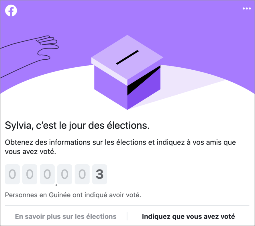 Election countdown screenshot
