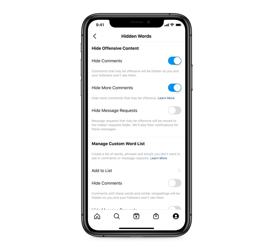 Screenshot of Hide More Comments product