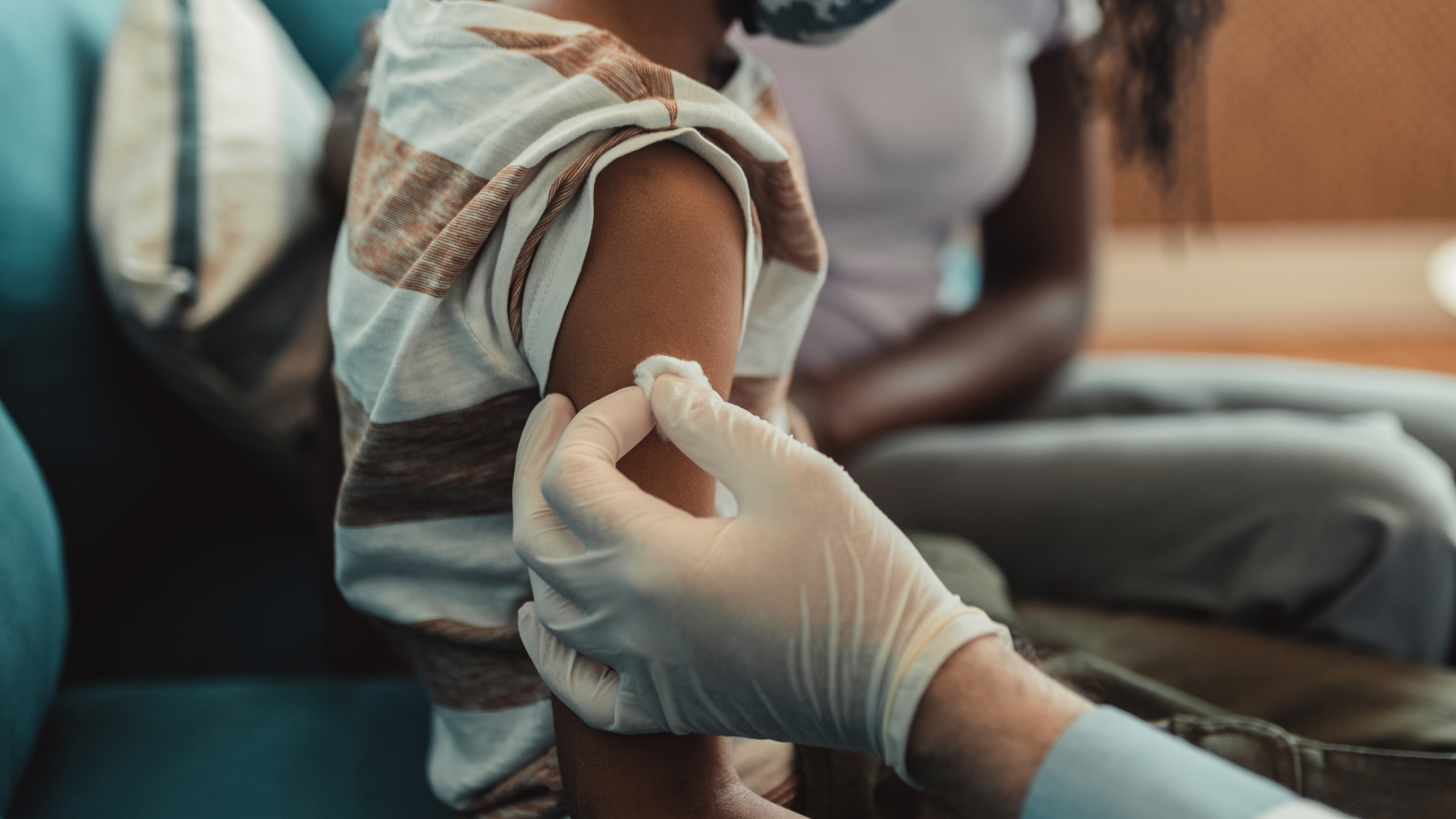 Image of child being vaccinated