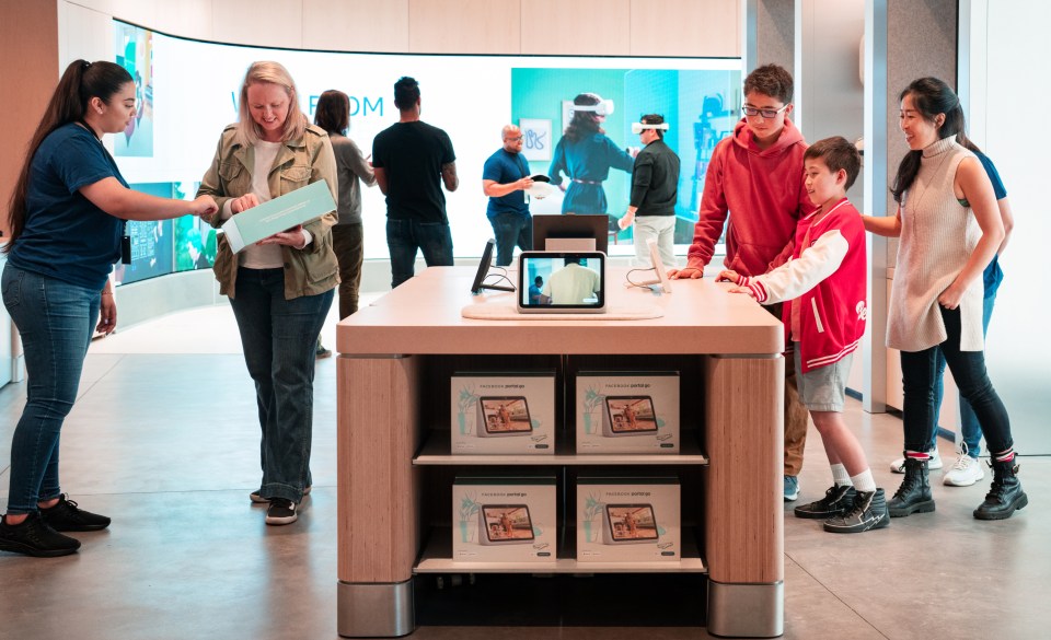 Image of Portals on display in the Meta Store