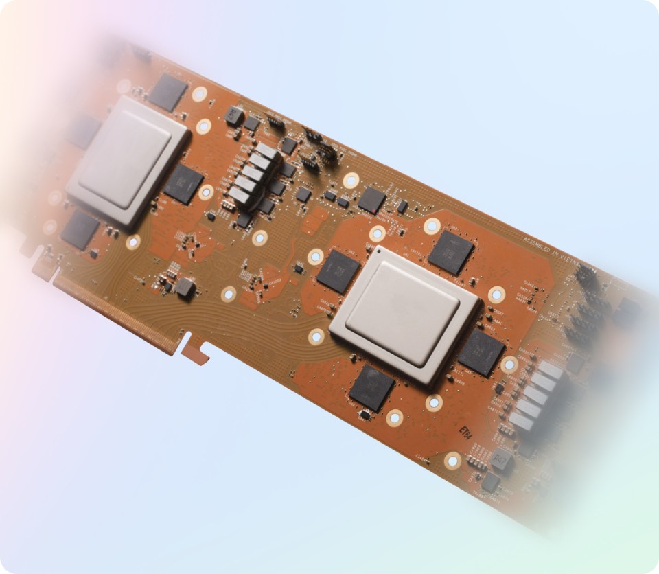 An image to show our ongoing investment in custom silicon.