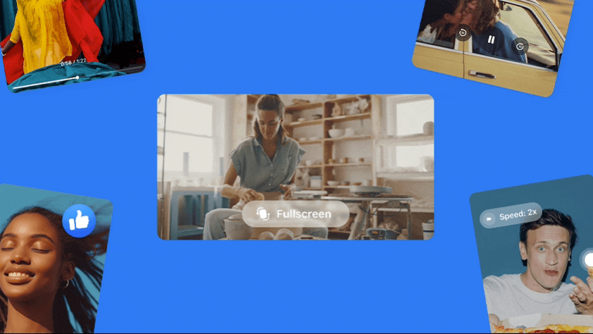 A GIF of a video on Facebook.