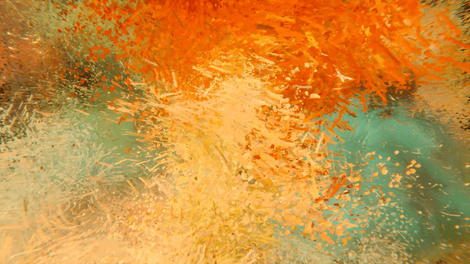 AI-generated abstract expressionist art