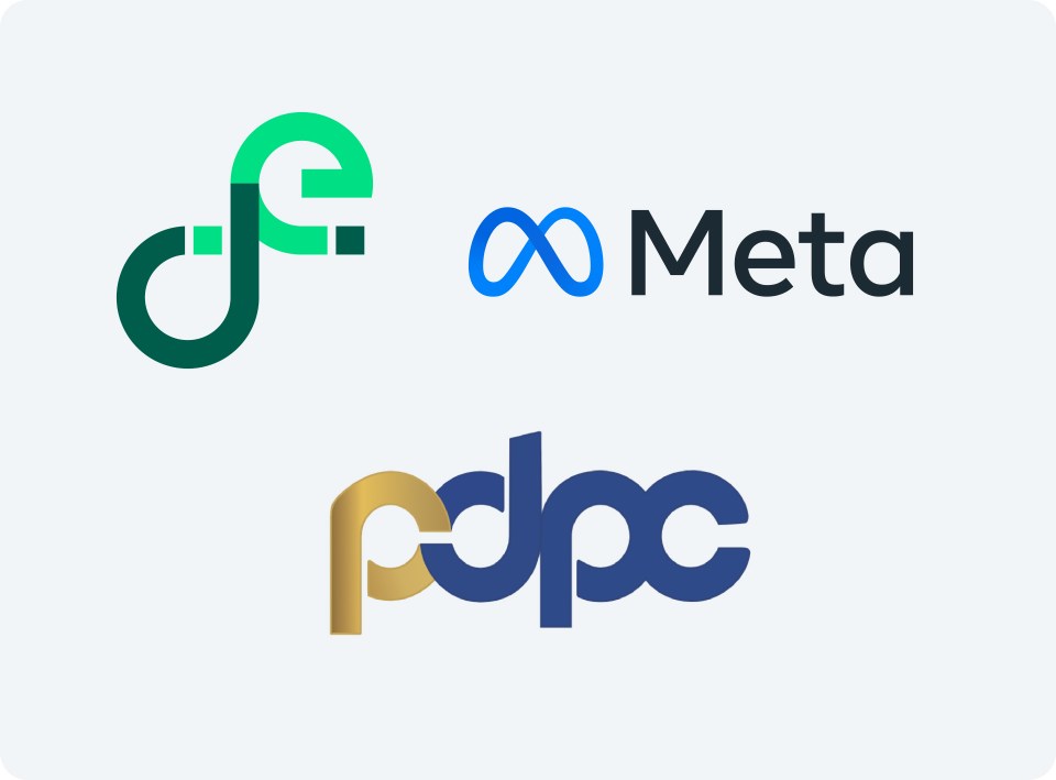 Logos of Meta, Thailand's Ministry of Digital Economy and Society (MDES) and Thailand's Personal Data Protection Committee (PDPC)